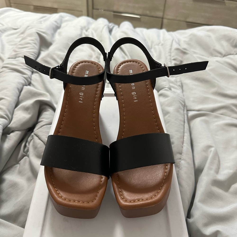 Madden girl brown platforms